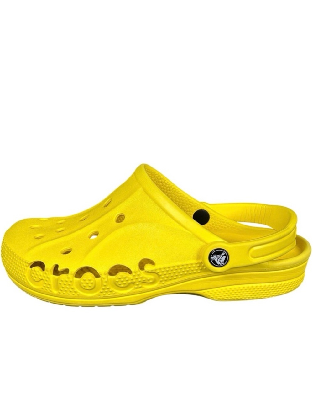 Crocs Baya Lemon Yellow Clog Shoes Mens 6 Womens 8 Slip On Lightweight